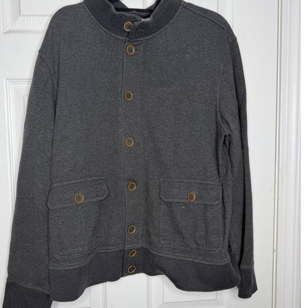 BANANA REPUBLIC Heritage Men's Gray Button Front Cardigan Size L